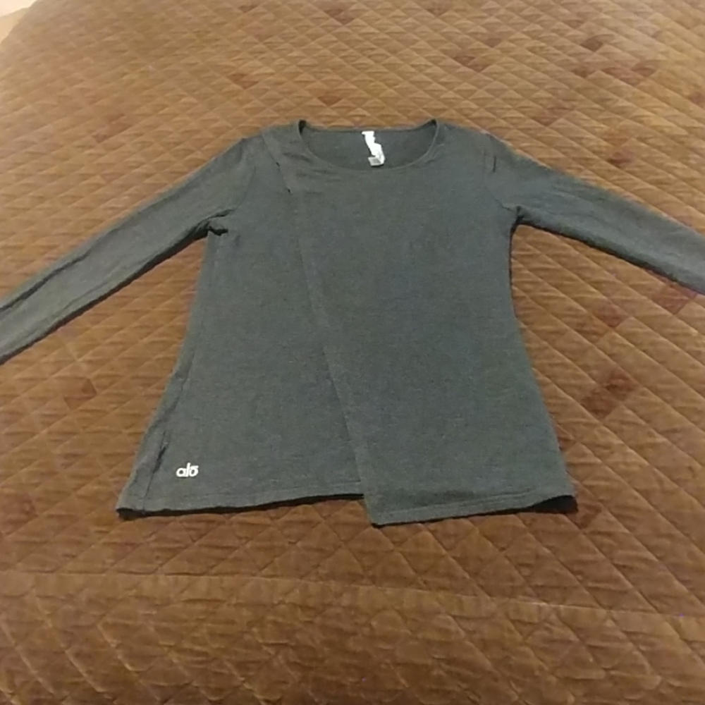 Alo long sleeved asymmetrical top